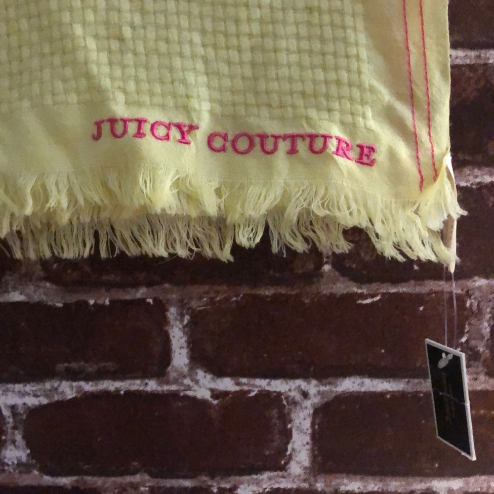Juicy Couture Yellow Scarf